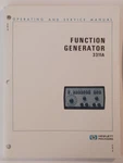 Hp Model 3311A Function Generator Operating And Service Manual 03311-90001. Fixed Price $25.95.