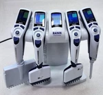 Rainin Pipette Lot W/ Stand Digital E8-20/50XLS+, E-12-1200XLS+, Ch E4-100. Fixed Price $2240.00.