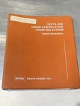 Searle Analytic Delta 300 Liquid Scintillation Counting System - Users Guide. Fixed Price $39.99.