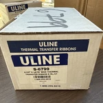 New Box Of Ct Uline S-6799 Industrial Thermal Transfer Ribbons 4.02" 1476'. Fixed Price $65.00.