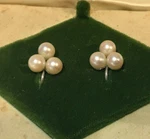 Vintage La Tausca 12KT Gold Filled Cultured Pearl Clip On Earrings Original Box!. Fixed Price $16.99.