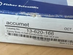 Fisher Accumet Epoxy Body 4-CELL Conductivity Electrode 13-620-166. Fixed Price $270.00.
