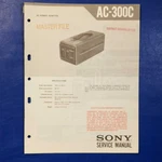 Sony AC-300C Service Manual Original Paper Oem Repair Guide Usa. Fixed Price $85.40.