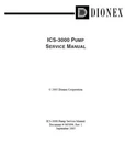 Dionex / Thermo ICS-3000 Pump Service Manual. Fixed Price $125.00.