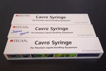 X3) Cavro Tecan 734803 250UL Xlp Syringe. Fixed Price $210.00.