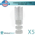 5X Standard Analog 3.75MM Titanium Dental Abutment Int Hex Instrument Tool. Fixed Price $43.00.