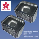 Sakura Stainless Steel Base Molds (24) Used/clean +freight - 15MM X. Fixed Price $77.50.