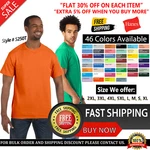Hanes Mens 100% Cotton Authentic-t T-shirt Crew Neck 5250T S-2XL. Fixed Price $12.44.
