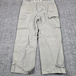 Willis & Geiger Pants Mens 36X26 Green Cargo Bush Poplin Water Resistant Hiking. Fixed Price $26.05.