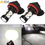Alla Lighting 2X 6000K Super White 50W-LED H11 H8 Fog Driving Bulbs Lamps. Fixed Price $24.98.