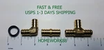 130 Pack Xfitting 1/2" Pex B Crimp Fittings W. Copper Rings , Lead Free. Fixed Price $39.88.