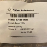 Agilent Technologies Sample Loop 100UL Part No: G7129-60500. Fixed Price $245.00.