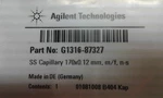 Agilent Capillary Stainless Steel, 0.12 X 170MM P/n: G1316-87327, 1/PK. Fixed Price $25.00.