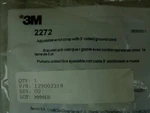 3M 2272 Adjustable Static Control Wrist Strap With 5' Coiled Ground Cord Nip. Fixed Price $9.99.