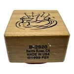 Psx Birthday Party Cake Candles Frosting Plate Wood Mounted Rubber Stamp B-2920. Fixed Price $5.00.