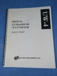 Bio-tek UW-4 Digital Ultrasound Wattmeter Operator's Manual Rev Spiral Pb 2000. Fixed Price $32.99.