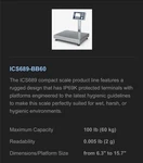 *new* Mettler Toledo ICS689-1 Combi Bench Scale ICS689G-BB60/C Weighing Terminal. Fixed Price $2124.78.