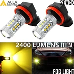 Alla Lighting 2PCS 3000K H11 H8 Gold Yellow 3030 Smd Led Fog Driving Bulbs. Fixed Price $24.98.