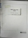 Hp 8690B Sweep Oscillator Manual 08690-90018. Fixed Price $20.00.